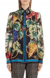 Print Silk Shirt at Nordstrom